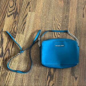 Michael Kors Blue Crossbody Bag dark teal blue
